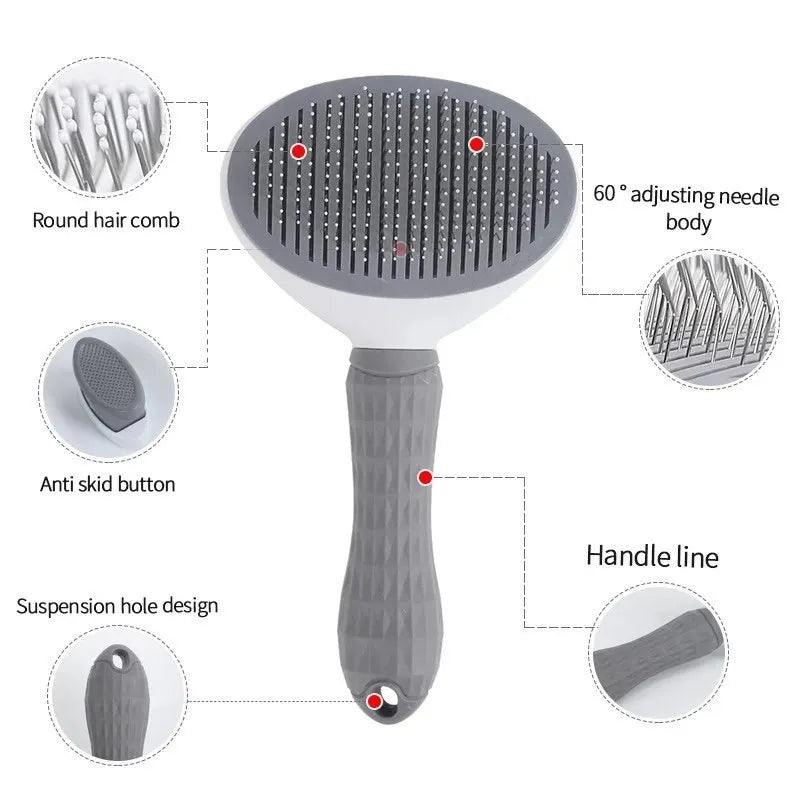 Purrfect Self-Cleaning Slicker Brush - For Dogs & Cats